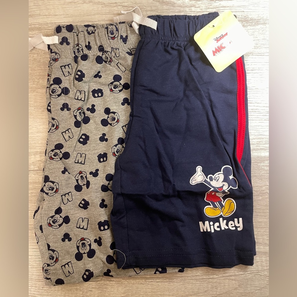 Mickey Mouse Boys 2 Pack Shorts with Drawstring for Toddler & Little Kids Size7